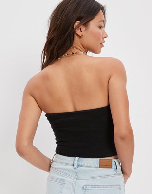 AE Sweater Knit Twist Tube Top