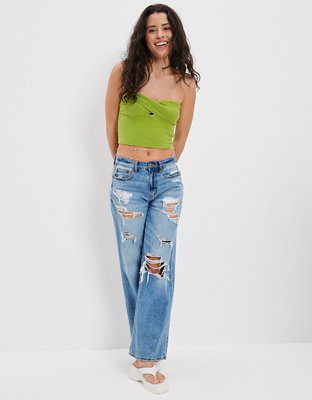 Женские свитеры American Eagle AE Cropped Sweater Knit Twist Tube Top — фото 4