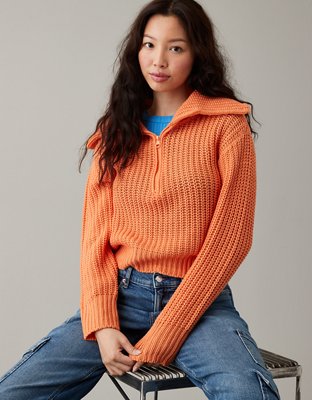 American eagle store orange sweater