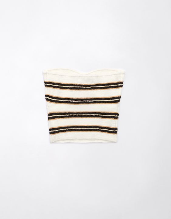 AE Cinch Knit Striped Tube Top