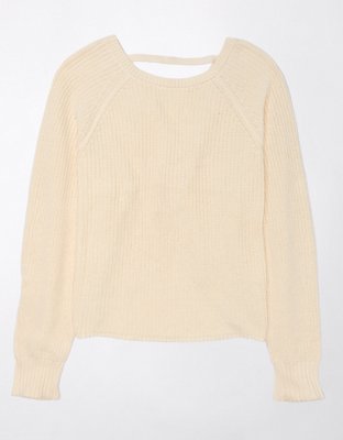 Halogen twist back outlet sweater