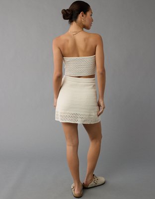 AE Cinch Front Crochet Tube Top