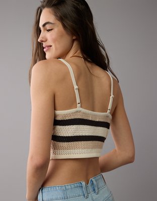 Женские свитеры American Eagle AE Cropped Keyhole Sweater Tank Top — фото 3