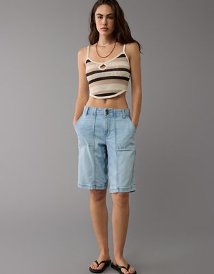 AE Cropped Keyhole Tank Top