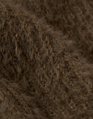 Женские свитеры American Eagle AE Cropped Open V-Neck Sweater — фото 5