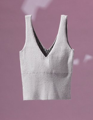Женские свитеры American Eagle Coco Gauff x AE V-Neck Sweater Tank Top — фото 4