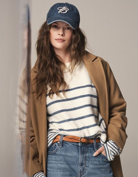 Женские свитеры American Eagle AE Whoa So Soft Striped Crew Neck Sweater