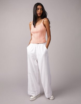 AE Cropped Crochet Tank Top | American Eagle