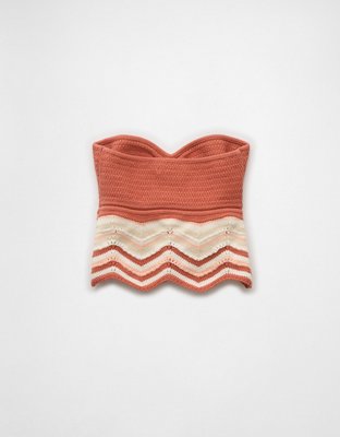 AE Cropped Chevron Sweater Tube Top