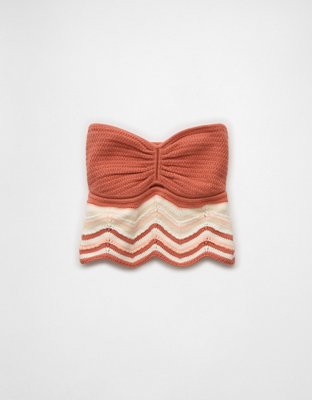 AE Cropped Chevron Sweater Tube Top