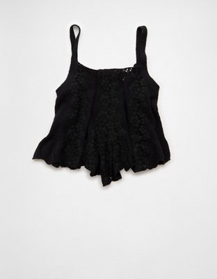 AE Lace Sweater Tank Top