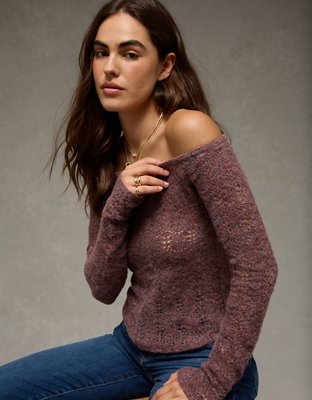 AE Off-The-Shoulder Sweater 