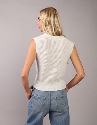 AE Whoa So Soft Chaleco con Cuello Bajo