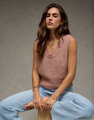 AE Whoa So Soft Scoop Neck Vest