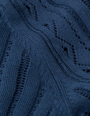 AE Henley Pointelle Sweater T-Shirt