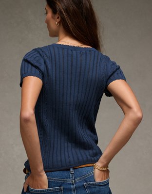 AE Henley Sweater T-Shirt
