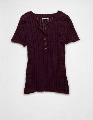 AE Henley Sweater T-Shirt