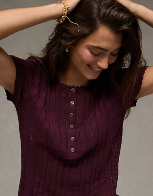 AE Henley Sweater T-Shirt