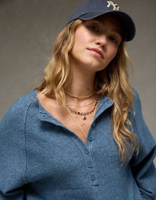 AE Whoa So Soft Henley Sweater