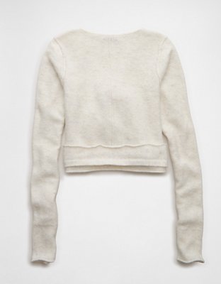 AE Whoa So Soft Ballet Wrap Sweater Top