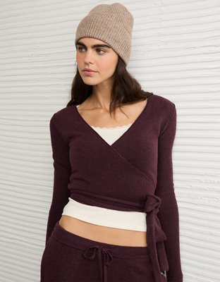 Haut cache-coeur en tricot ballerine si doux Whoa AE