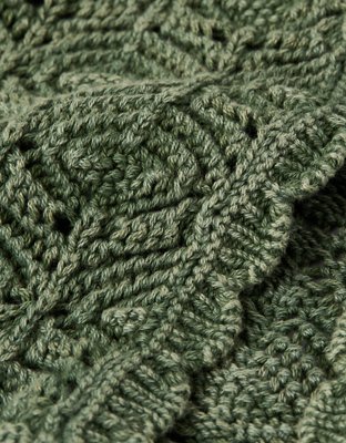Gilet crocheté noué à l’avant AE