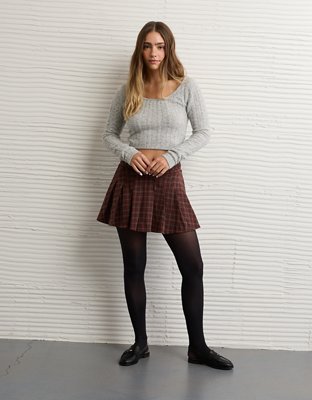 AE Whoa So Soft Cropped Scoop Neck Sweater