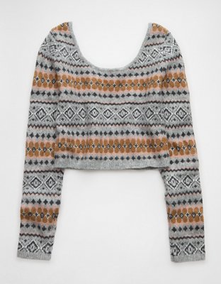 AE Whoa So Soft Cropped Scoop Neck Sweater