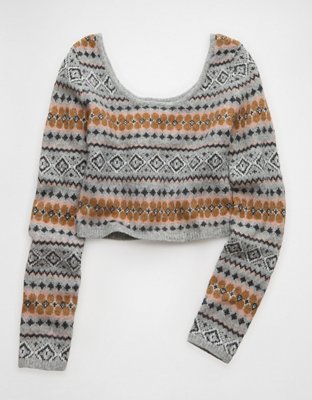AE Whoa So Soft Cropped Scoop Neck Sweater