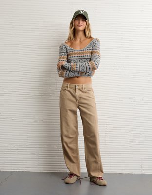 AE Whoa So Soft Cropped Scoop Neck Sweater