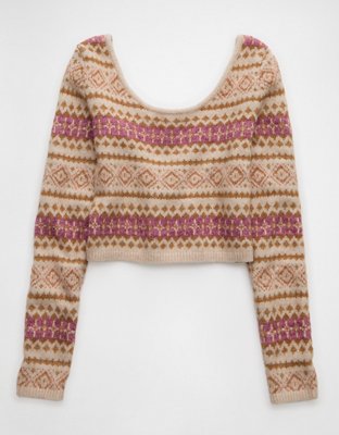 AE Whoa So Soft Cropped Suéter con Cuello Bajo