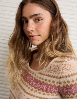 AE Whoa So Soft Cropped Suéter con Cuello Bajo