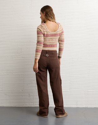 AE Whoa So Soft Cropped Scoop Neck Sweater