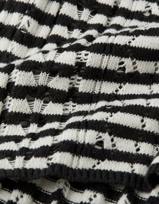 AE Playera de Tejido Calado con Cuello Henley