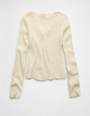AE Lace-Up Sweater | American Eagle