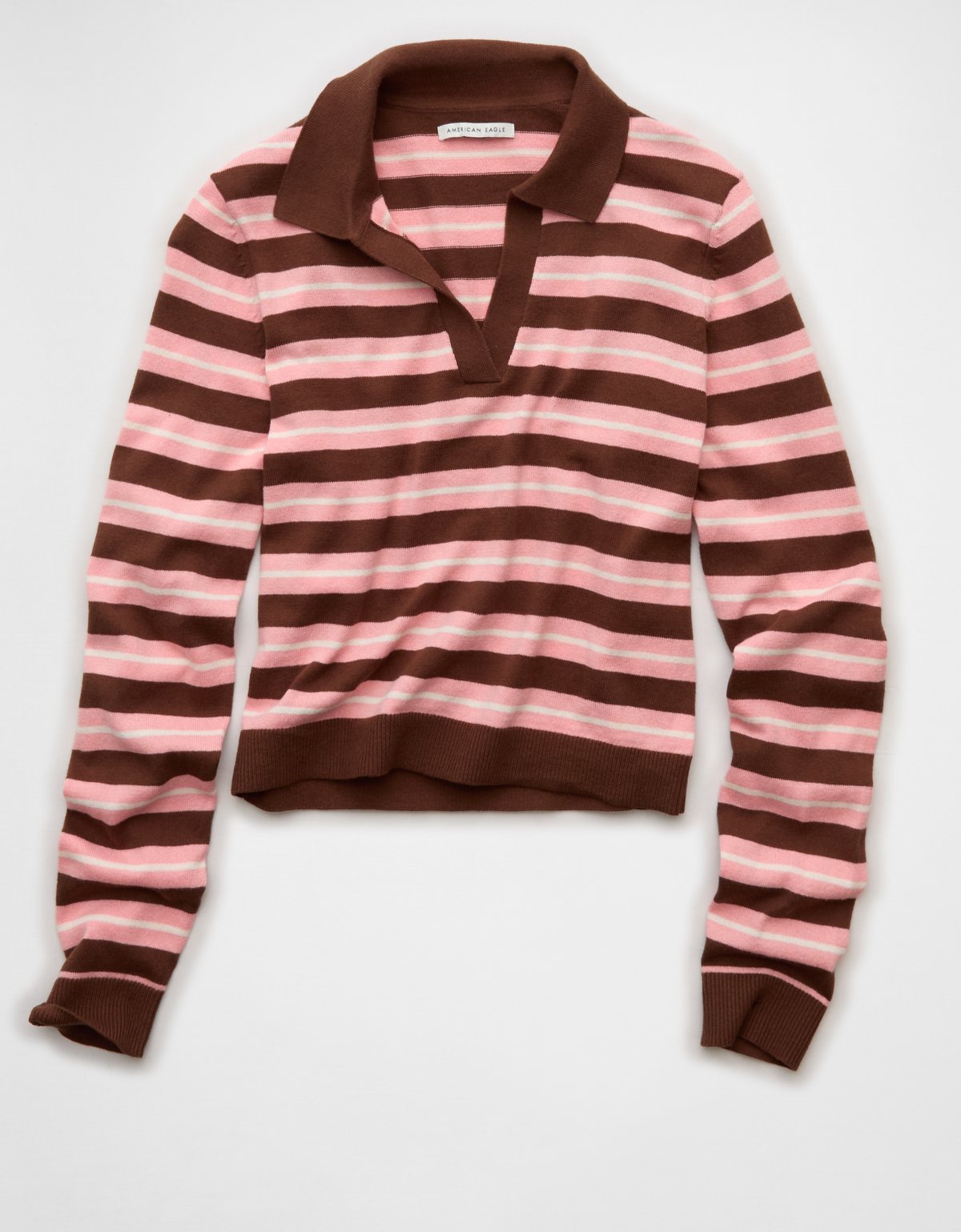 AE Cropped Polo Sweater - image 3
