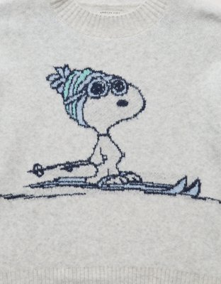 AE Oversized Snoopy Graphic Sweater