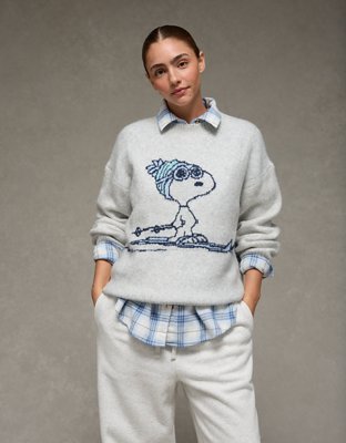 AE Oversized Snoopy Graphic Sweater