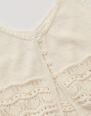 AE Button-Up Fly-Away Tank Top