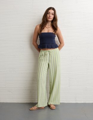 AE Crochet Peplum Tube Top