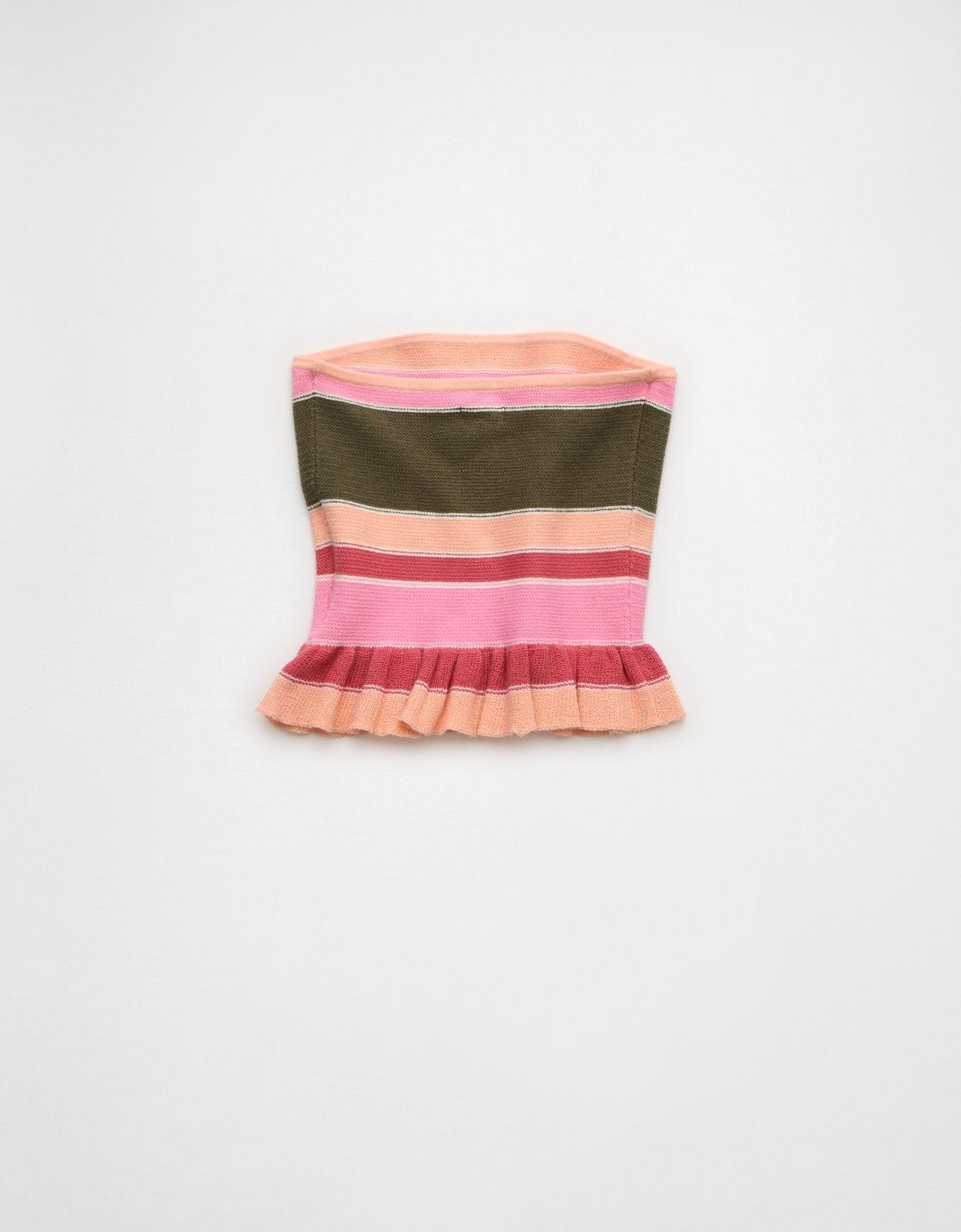 AE Cropped Peplum Sweater Tube Top - image 5