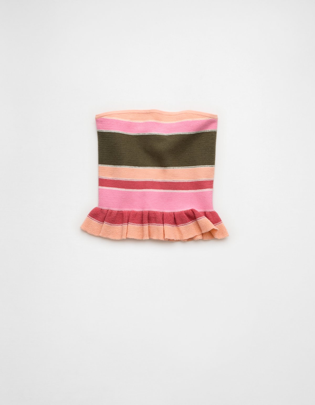 AE Cropped Peplum Sweater Tube Top - image 4