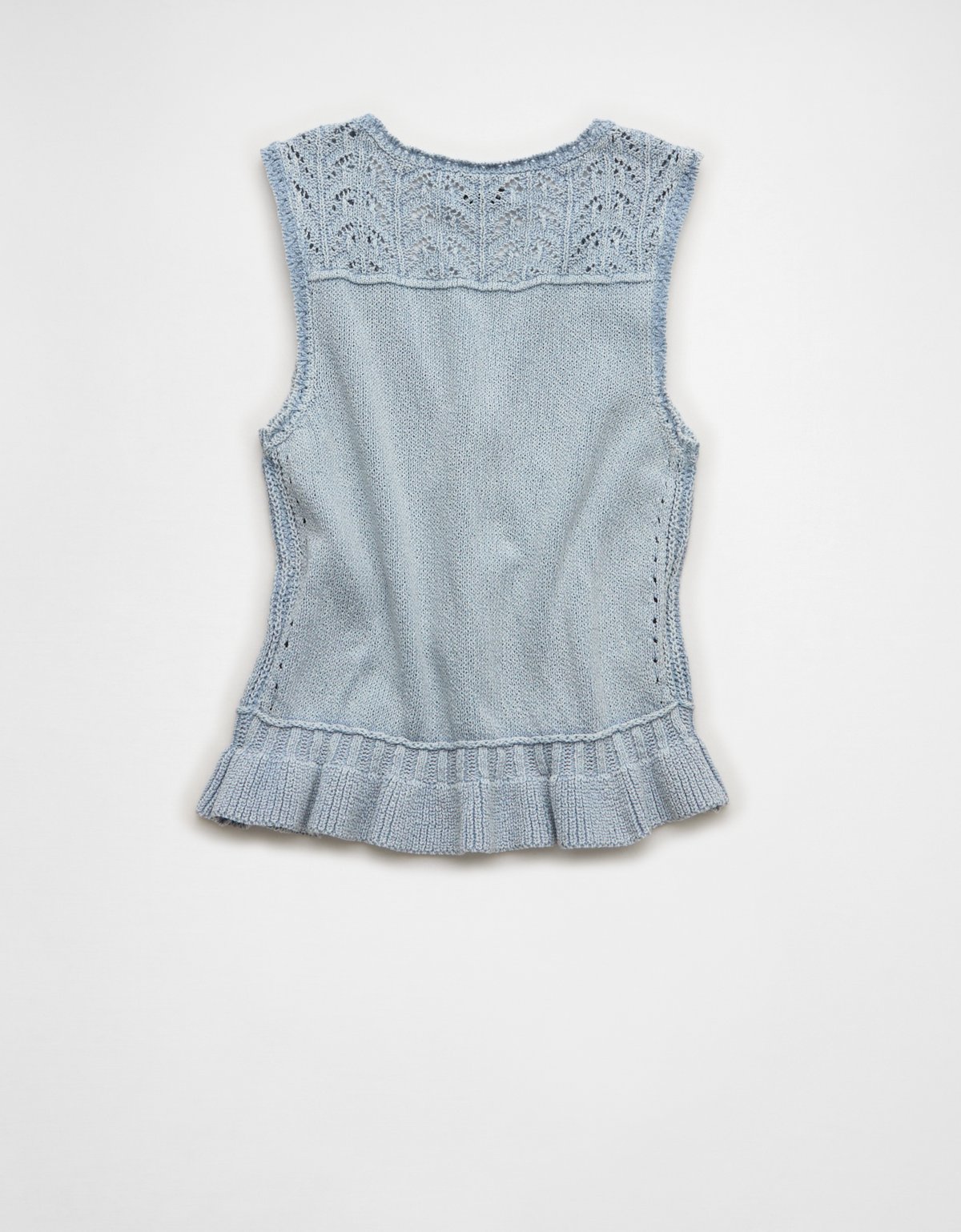 AE Ruffle Hem V-Neck Sweater Tank - image 4