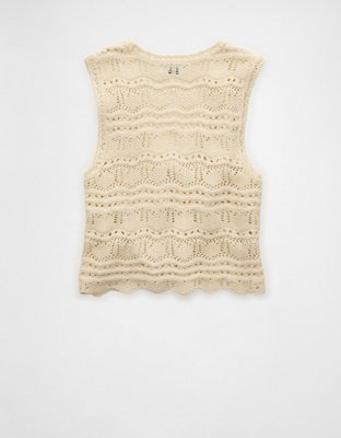 AE Tie-Front Sweater Vest