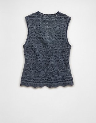 AE Tie-Front Sweater Vest