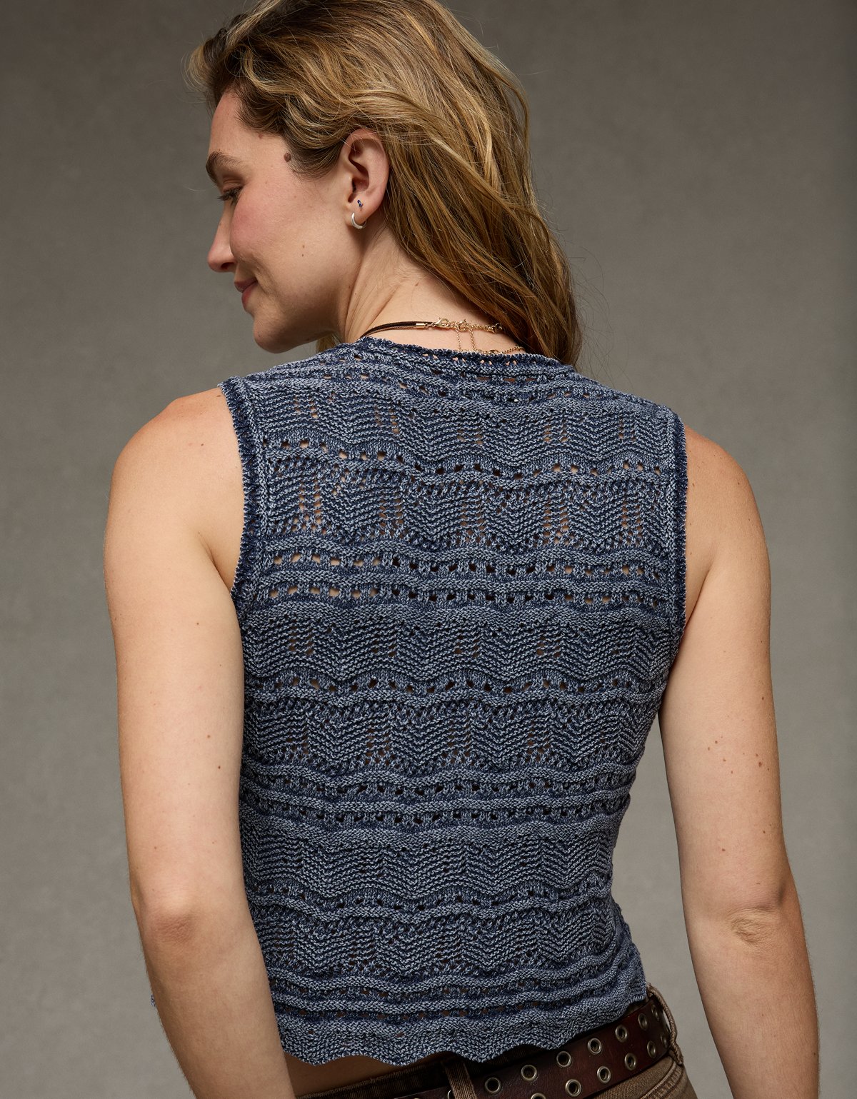 AE Tie-Front Sweater Vest - image 2