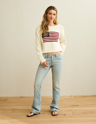 AE American Flag Graphic Sweater