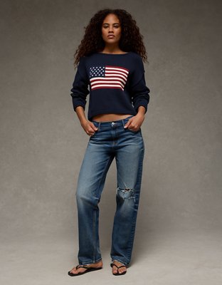 AE American Flag Graphic Sweater from American Eagle - $64.95