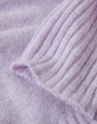 AE Whoa So Soft Off-The-Shoulder Foldover Sweater Top