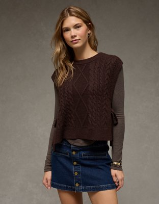 AE Whoa So Soft Side-Tie Vest